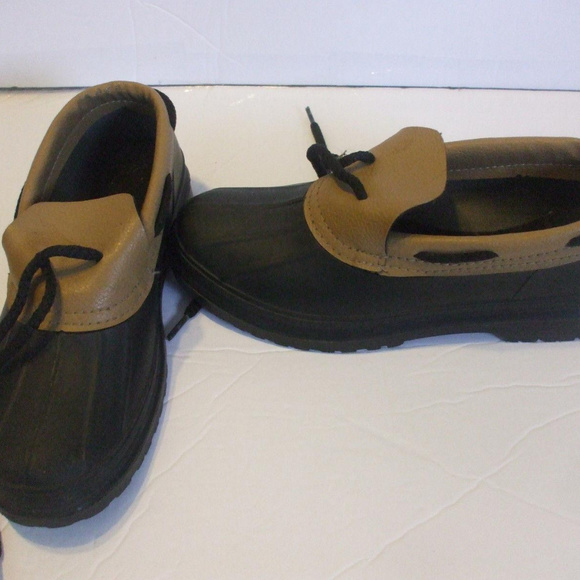 Weather Guard Duck Shoes Brown Black Size 6 Kids - Picture 2 of 3